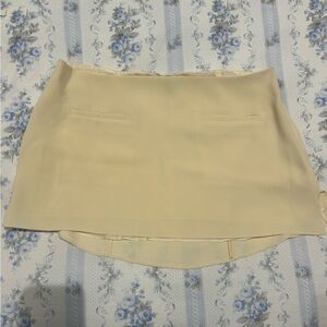 Mirror Palais Ivory Low Rise Mini Skirt